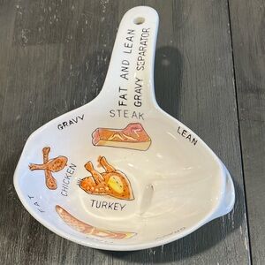 Vintage 1960s Green No-Drip Gravy Fat Separator Ceramic Gravy Lean Fool-Proof